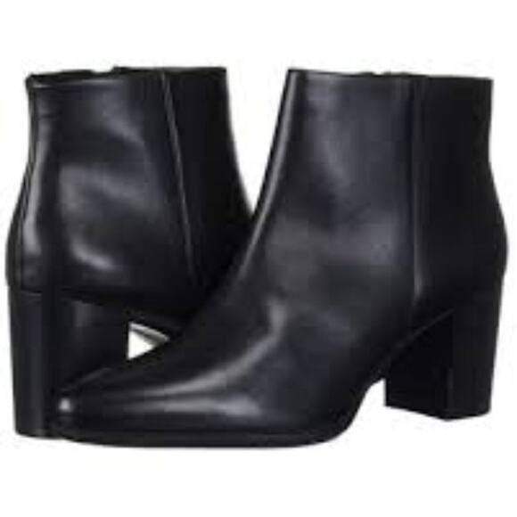 Rockport Black Camdyn Pointed-Toe Block Heel Booties - Picture 10 of 13